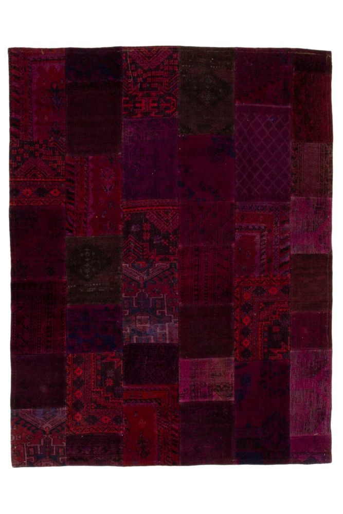 Patchwork Carpet Beige 190x246