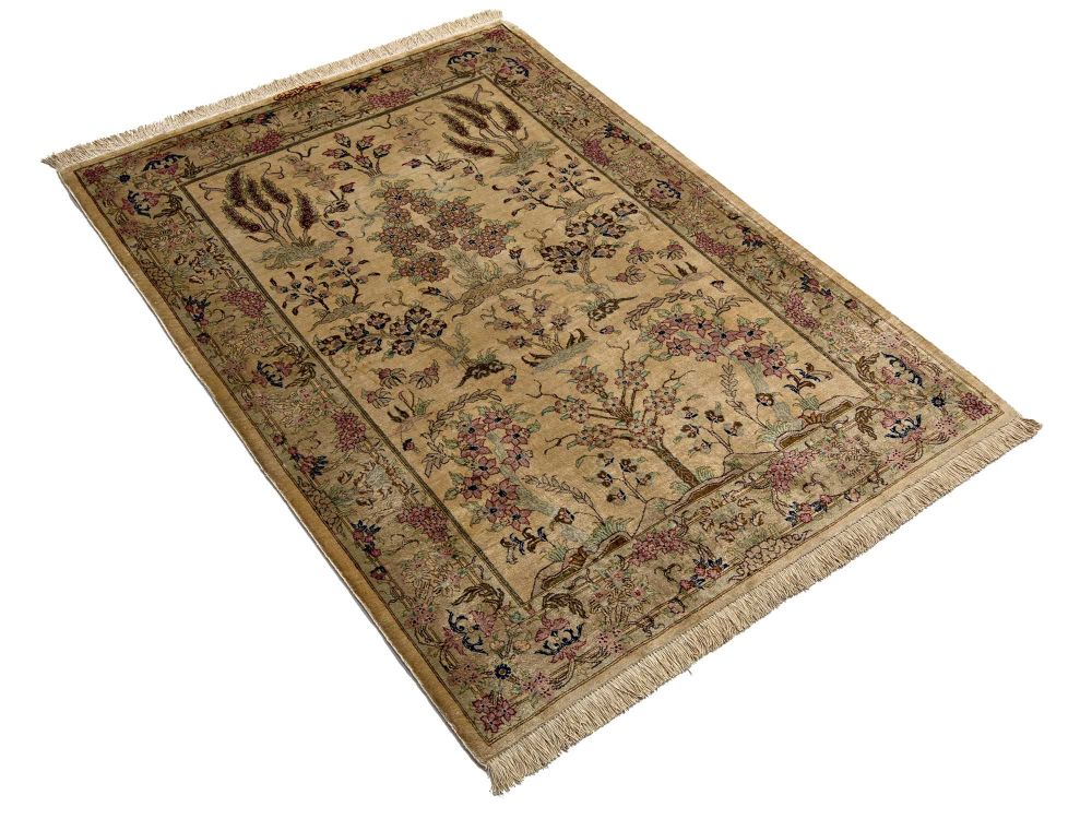 Ghom Silk Beige 102x146