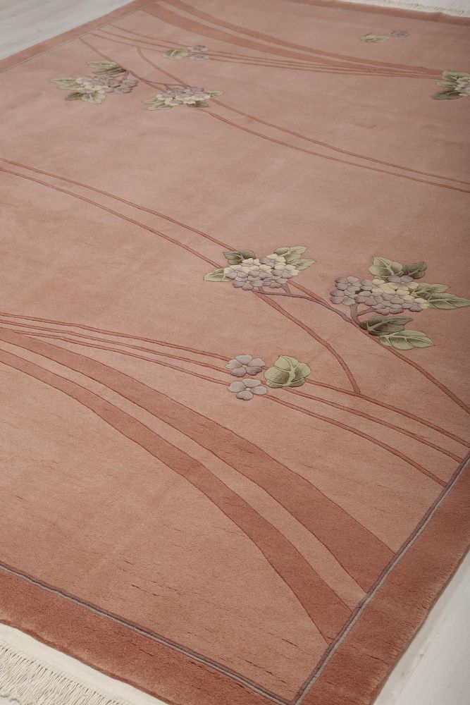 Aprikos färgad Kina matta 274x366cm 