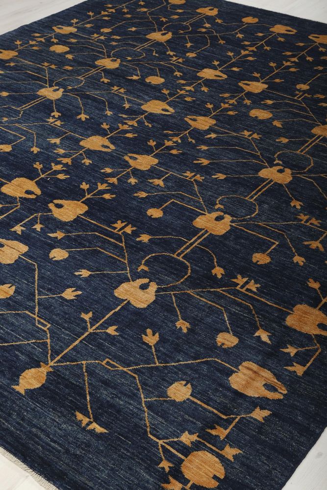 Blå Dargistan matta 200x300