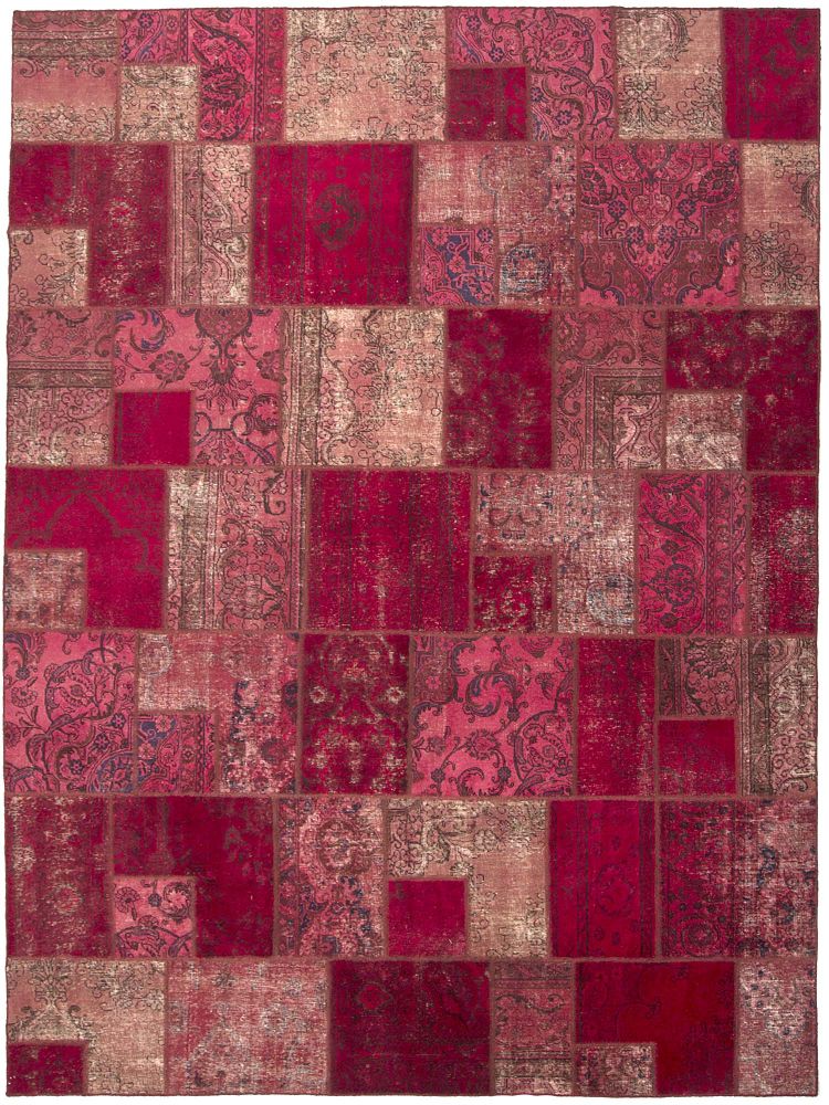 Patchwork Carpet Red 300x400