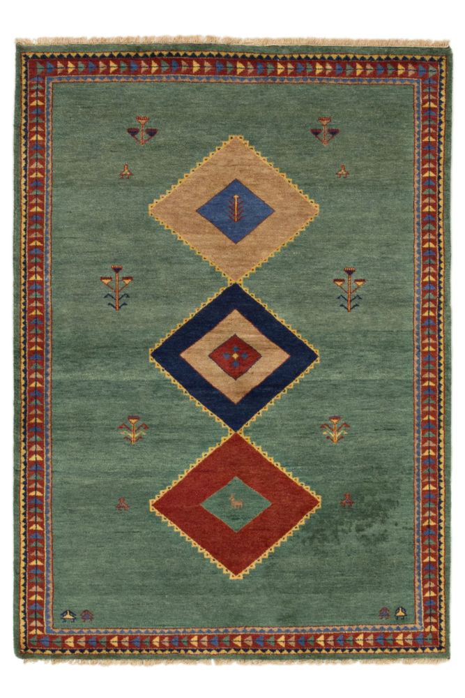 Indo Gabbeh Green 141x198