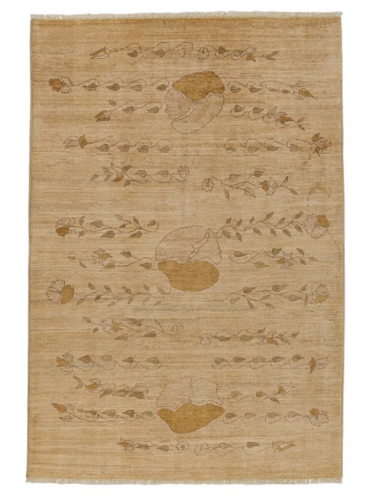 Matta Dehbaf guldfärgad 163x241cm