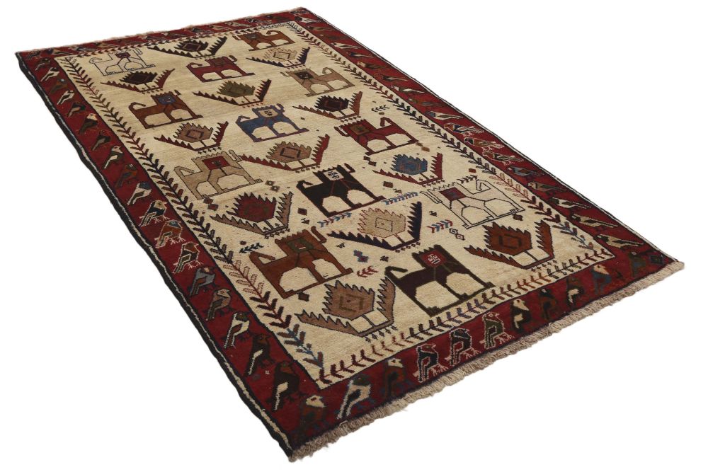 Handknuten Kashgai matta