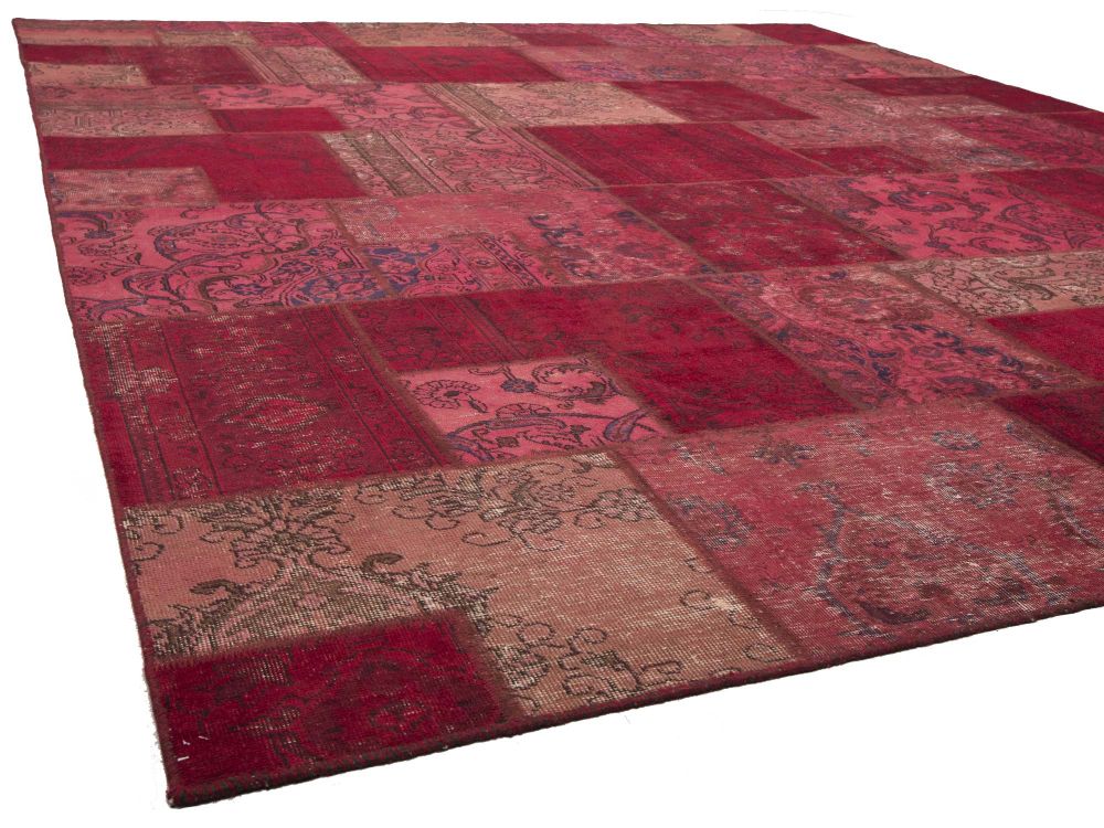 Patchwork Carpet Red 300x400