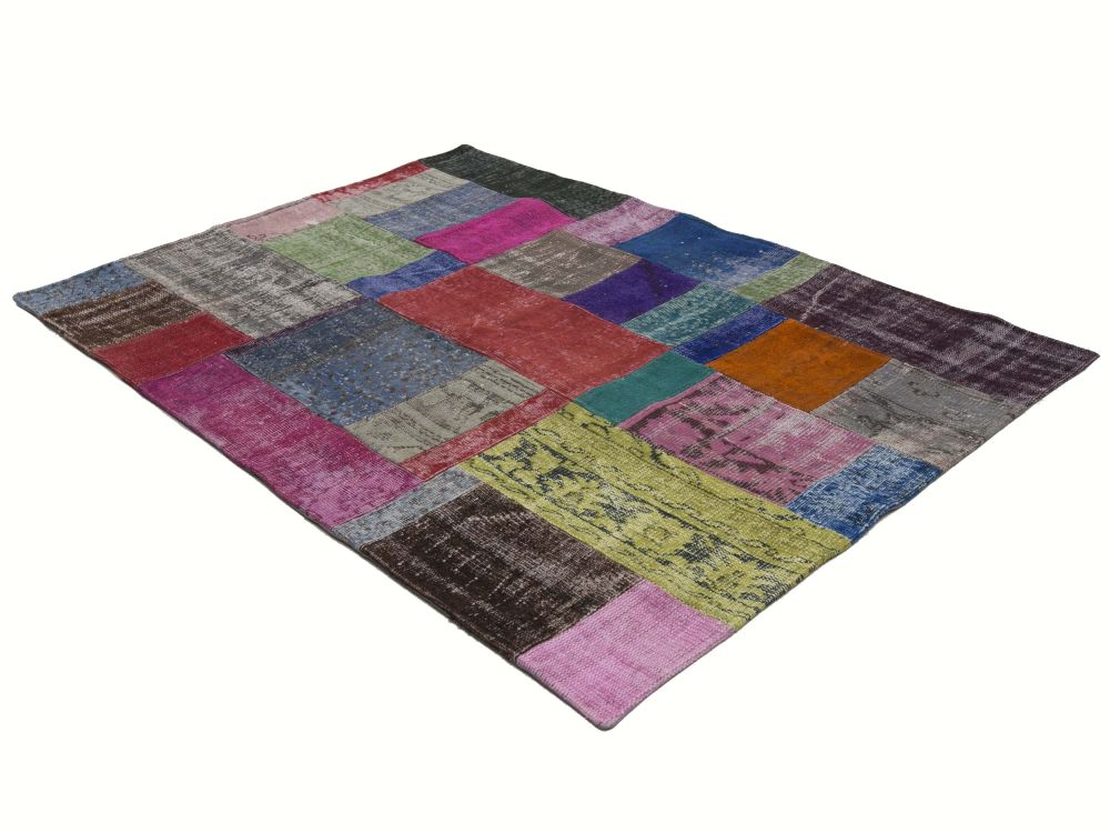 Patchwork Carpet Multi 140x201