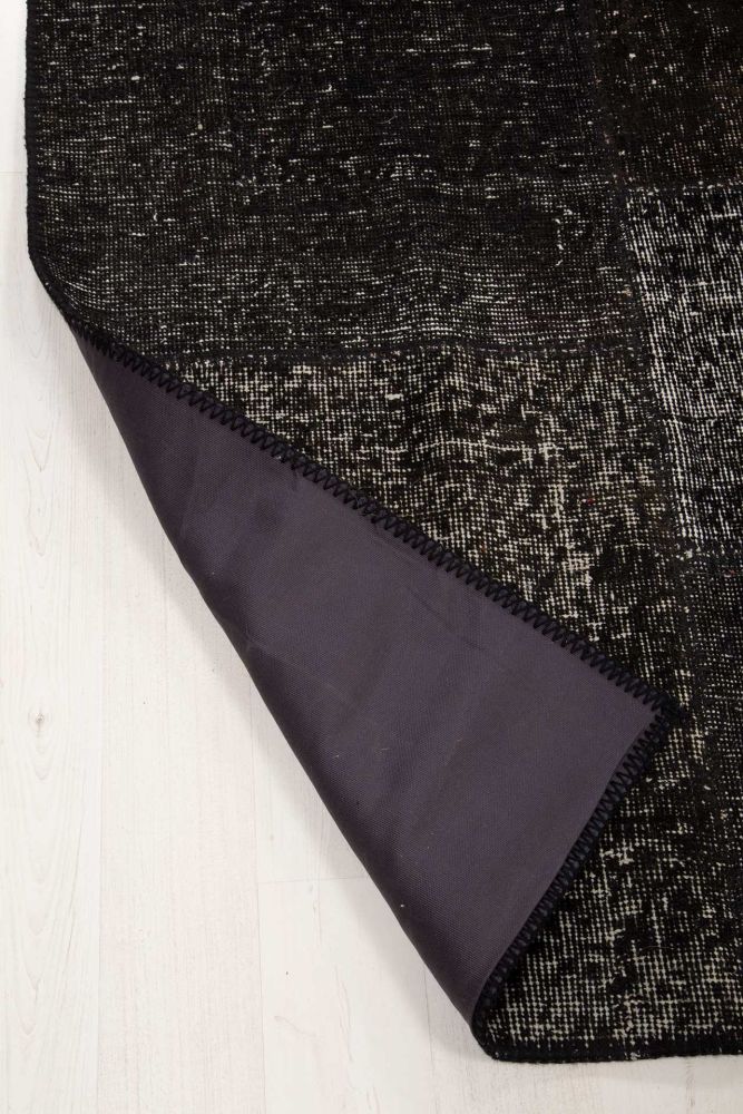 Patchwork Carpet Black 200x300