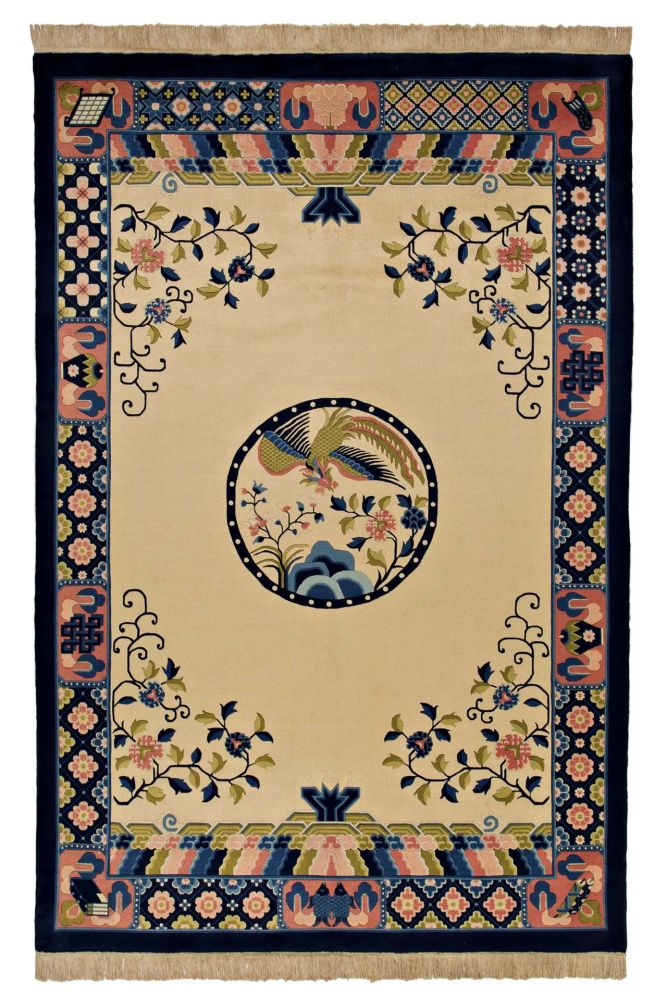 Multifärgad Kina matta 183x274