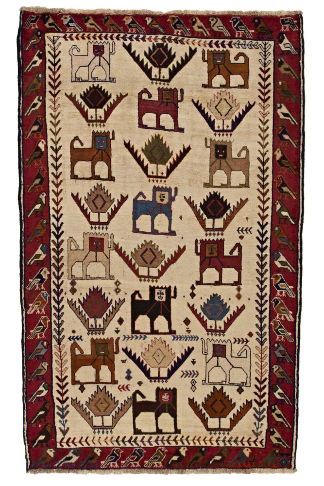 Handknuten Kashgai matta