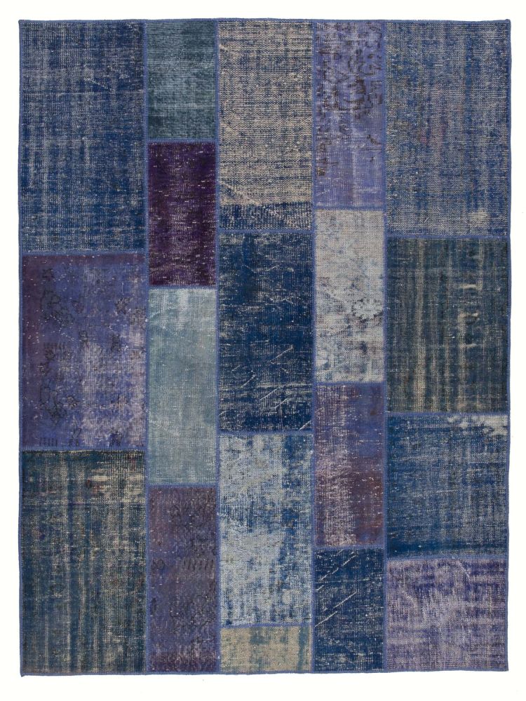 Patchwork Carpet Blue 200x267