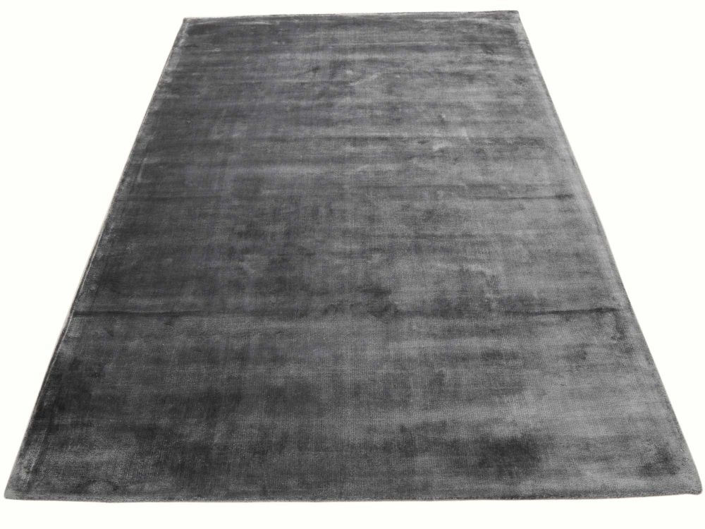 Sky grå enfärgad bambusilkes matta 