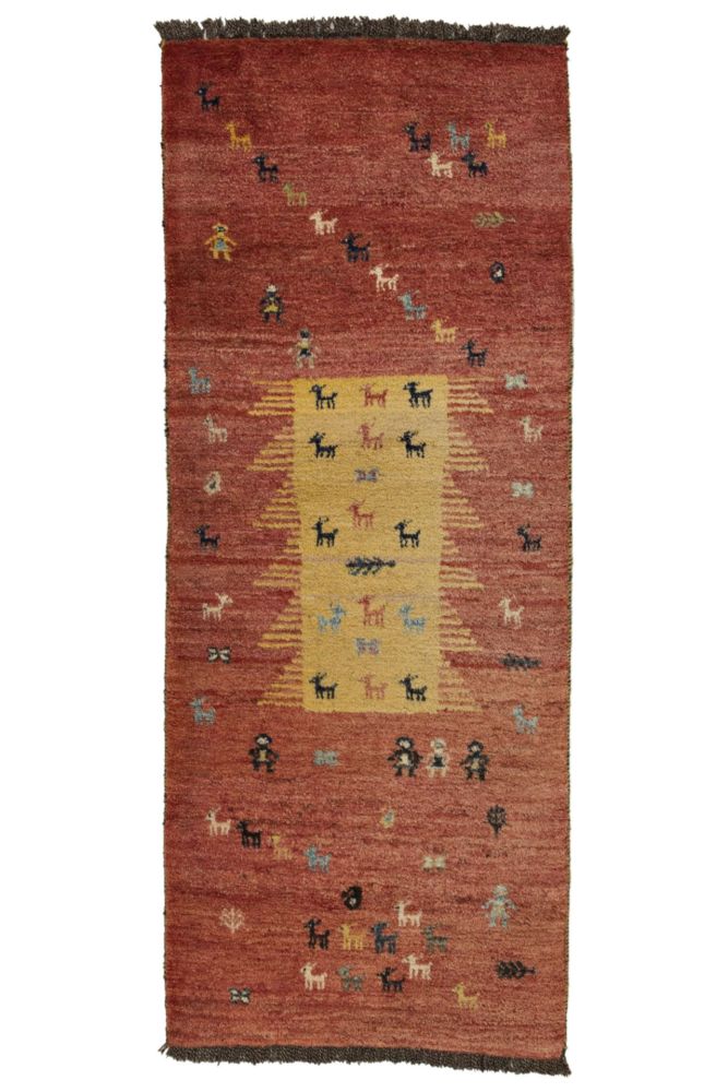 Persian Gabbeh Red 91x230