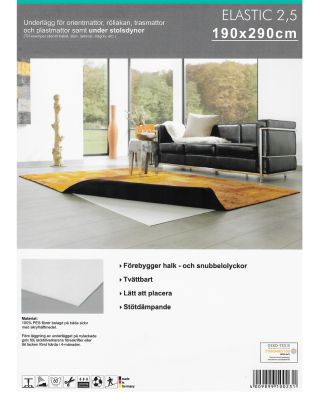 Underlägg för avpassade mattor på hårda golv AKO elastic 2,5mm