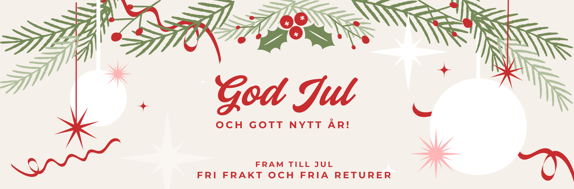 God Jul och fri frakt!