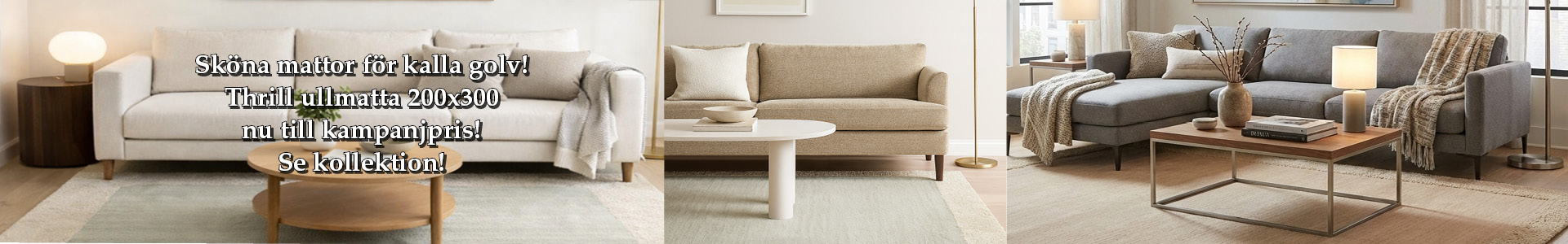Thrill ullmattor 200x300cm